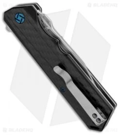 Artisan Cutlery Littoral Liner Lock Knife Carbon Fiber (3.75" Stonewash) -Artisan Cutlery Shop Artisan Littoral CF S35VN 1703PCF BHQ 85004 jr side