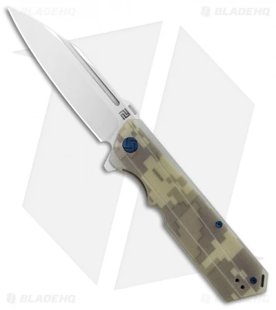 Artisan Cutlery Littoral Liner Lock Knife Camo G-10 (3.75" Stonewash) 3 Artisan Cutlery Littoral Liner Lock Knife Camo G-10 (3.75" Stonewash)