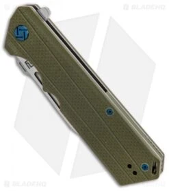 Artisan Cutlery Littoral Liner Lock Knife Green G-10 (3.75" Stonewash) -Artisan Cutlery Shop Artisan Littoral Green G 10 D2 1703PGN BHQ 85006 jr spine