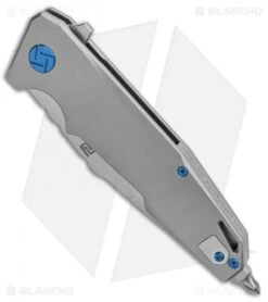 Artisan Cutlery Predator Frame Lock Knife Bead Blast Ti (3.75" SW) 1706G-GY -Artisan Cutlery Shop Artisan Predator Gray Ti S35VN 1706GGY BHQ 85010 jr spine