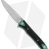 Artisan Cutlery Shark Liner Lock Knife CF/Green Ti (4" Stonewash) 1707G-GN -Artisan Cutlery Shop Artisan Shark Green Titanium Large S35VN 1707GGN BHQ 85019 jr