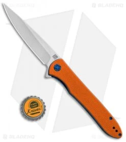 Artisan Cutlery Shark Liner Lock Knife Orange G-10 (4" Stonewash) 1707P-OE -Artisan Cutlery Shop Artisan Shark Orange G 10 Large D2 1707POE BHQ 85030 jr bottlecap
