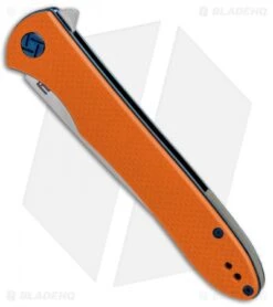 Artisan Cutlery Shark Liner Lock Knife Orange G-10 (4" Stonewash) 1707P-OE -Artisan Cutlery Shop Artisan Shark Orange G 10 Large D2 1707POE BHQ 85030 jr spine