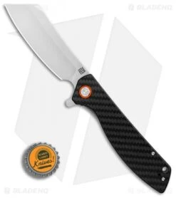 Artisan Cutlery Tomahawk Liner Lock Knife Carbon Fiber/G-10 (3.8" Stonewash) -Artisan Cutlery Shop Artisan Tomahawk Carbon Fiber G10 SW BHQ 87138 er bottlecap