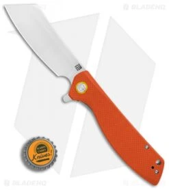 Artisan Cutlery Tomahawk Liner Lock Knife Orange G-10 (3.8" Stonewash) -Artisan Cutlery Shop Artisan Tomahawk Orange G10 SW BHQ 87140 er bottlecap