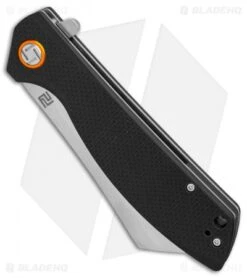 Artisan Cutlery Tomahawk Liner Lock Knife Textured Black G-10 (3.8" Stonewash) -Artisan Cutlery Shop Artisan Tomahawk Textured Black G10 SW BHQ 87232 er spine