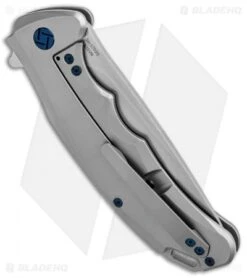 Artisan Cutlery Tradition Frame Lock Knife Bead Blast Titanium (3.8" Stonewash) -Artisan Cutlery Shop Artisan Tradition Grey Ti S35VN 1702G GY BHQ 84985 jr side