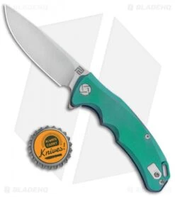 Artisan Cutlery Tradition Frame Lock Knife Green Titanium (3" Stonewash) -Artisan Cutlery Shop Artisan Tradition Mini Green Ti S35VN 1702GS GN BHQ 84988 jr bottlecap