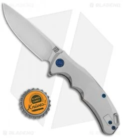 Artisan Cutlery Tradition Frame Lock Knife Titanium (3" Stonewash) -Artisan Cutlery Shop Artisan Tradition Mini Satin Ti S35VN BHQ 84991 jr bottlecap