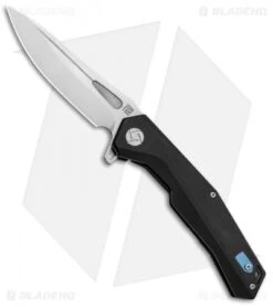 Artisan Cutlery Zumwalt Frame Lock Knife Black Titanium (3.8" Satin M390)
