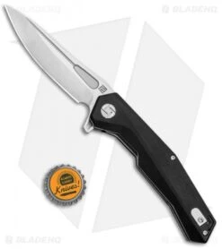 Artisan Cutlery Zumwalt Liner Lock Knife Smooth Black G-10 (3.8" Satin) -Artisan Cutlery Shop Artisan Zumwalt FL Smooth Black G 10 Satin ATZ1808PBKC BHQ 87222 jr bottlecap