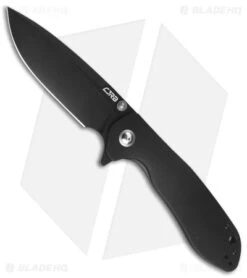CJRB Scoria Liner Lock Knife Black G-10 (3.5" Black AR-RPM9)