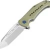 Artisan Cutlery Jungle Flipper Folding Knife, D2 Tanto, G10 Green, 1705PGN -Artisan Cutlery Shop atz1705pgn 1