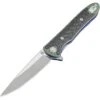 Artisan Cutlery Shark Flipper Folding Knife, S35VN, Titanium/CF, 1707GBU02 -Artisan Cutlery Shop atz1707gbu02