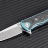 Artisan Cutlery Shark Flipper Framelock Knife, S35VN, Titanium/CF, 1707GGN -Artisan Cutlery Shop atz1707ggn