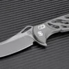 Artisan Cutlery Hoverwing Flipper Framelock Knife, D2, Stainless Handle, 1801PGY
