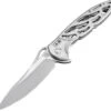 Artisan Cutlery Dragonfly Flipper Framelock Knife, D2, Stainless Handle, 1801PSW