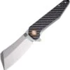 Artisan Cutlery Osprey Flipper Folding Knife, D2, Carbon Fiber, 1803P-CF