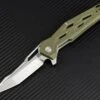 Artisan Cutlery Interceptor Flipper Folding Knife, D2, G10 Green, 1812PSGN -Artisan Cutlery Shop atz1812psgn