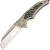 Artisan Cutlery Apache Nomad Flipper Framelock Knife, S35VN, Titanium/CF, 1813G-BU02