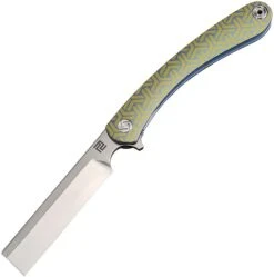 Artisan Cutlery Orthodox Flipper Framelock Knife, S35VN, Titanium, 1817GSBU02