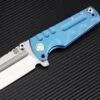Artisan Cutlery Proponent Flipper Framelock Knife, S35VN, Titanium Blue, 1820GBUS