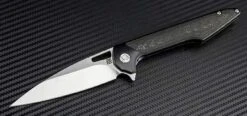Artisan Cutlery Archaeo Flipper Framelock Knife, M390, Titanium/CF, 1821GBKM