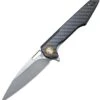 Artisan Cutlery Archaeo Flipper Folding Knife, D2, Carbon Fiber, 1821PCF