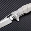 Artisan Cutlery Pangolin Flipper Framelock Knife, S35VN, Titanium, 1826GGYS -Artisan Cutlery Shop atz1826ggys