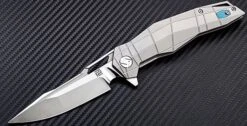 Artisan Cutlery Pangolin Flipper Framelock Knife, S35VN, Titanium, 1826GGYS